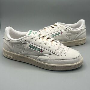 Reebok Classic Club C 85 Vintage Chalk Green Retro Shoes - Women’s Size 11